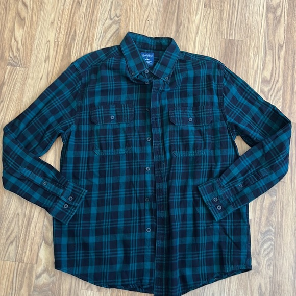 Slytherin Harry Potter Upcycled Flannel Shirt unisex Medium M - Picture 6 of 7